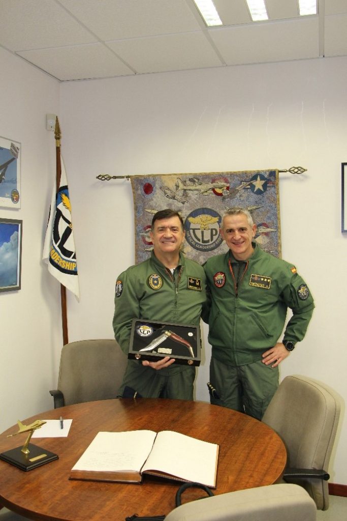 DEPUTY SPANISH AIR AND SPACE FORCE CHIEF OF STAFF (SEJEMA), FORMER TLP COMMANDANT, VISITS THE TACTICAL LEADERSHIP PROGRAMME